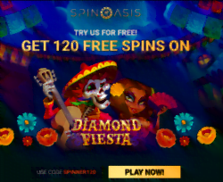 120 Free Spins at Spin Oasis