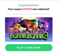 50 Free Spins at Punt Casino