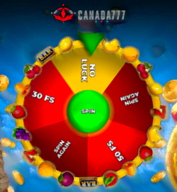 Spin the Wheel at Canada777
