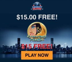 $15 No Deposit Bonus plus $100 Daily Freerolls at Liberty Slots