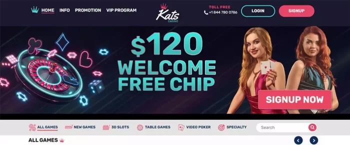 No Deposit Bonus at Kat's Casino