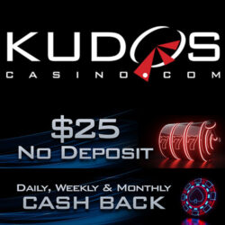 $25 No Deposit Bonus at Kudos Casino