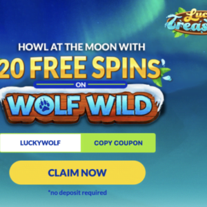 20 Free Spins at Lucky Treasure