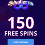 150 Free Spins at Spinoverse bonus code