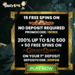 15 Free Spins at Fruity King bonus code