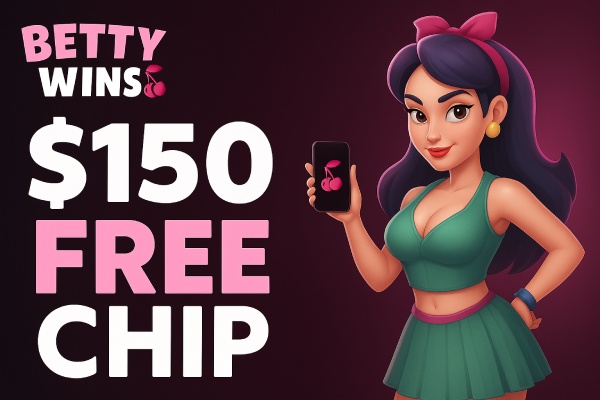 Betty Wins Casino $150 Free Chip