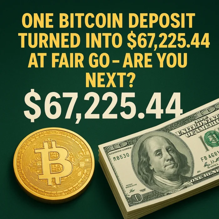 One Bitcoin Deposit Turned into $67,225.44 at Fair Go