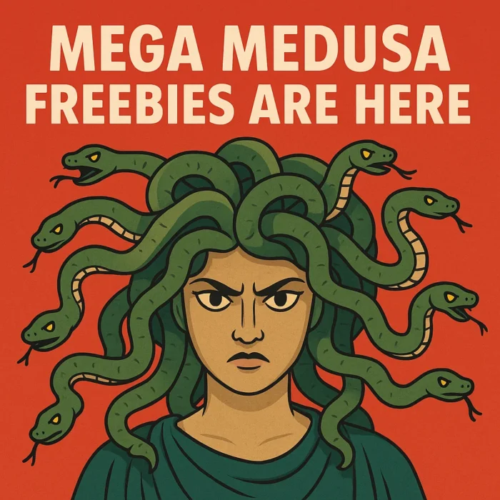 Mega Medusa Freebies Are Here