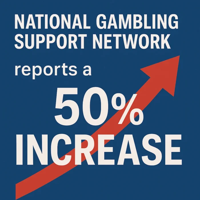 National Gambling Support Network reports a 50% increase