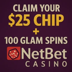 iNetBet Casino: Claim Your $25 Chip + 100 Glam Spins