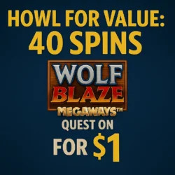 Howl for Value: 40 Spins Quest on Wolf Blaze Megaways