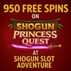 950 Free Spins Await on Shogun Princess Quest