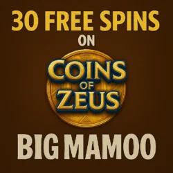 Big Mamoo Delivers 30 Free Spins on Coins of Zeus