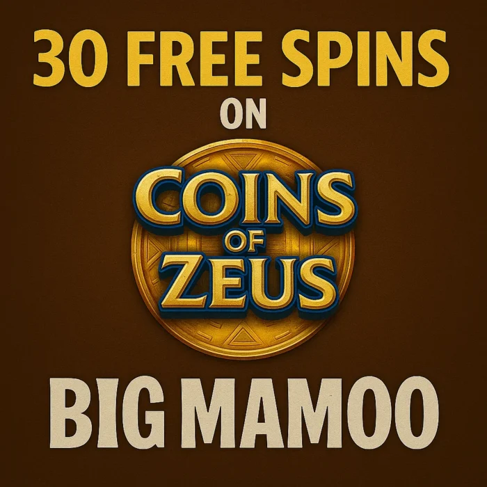 Big Mamoo Delivers 30 Free Spins on Coins of Zeus