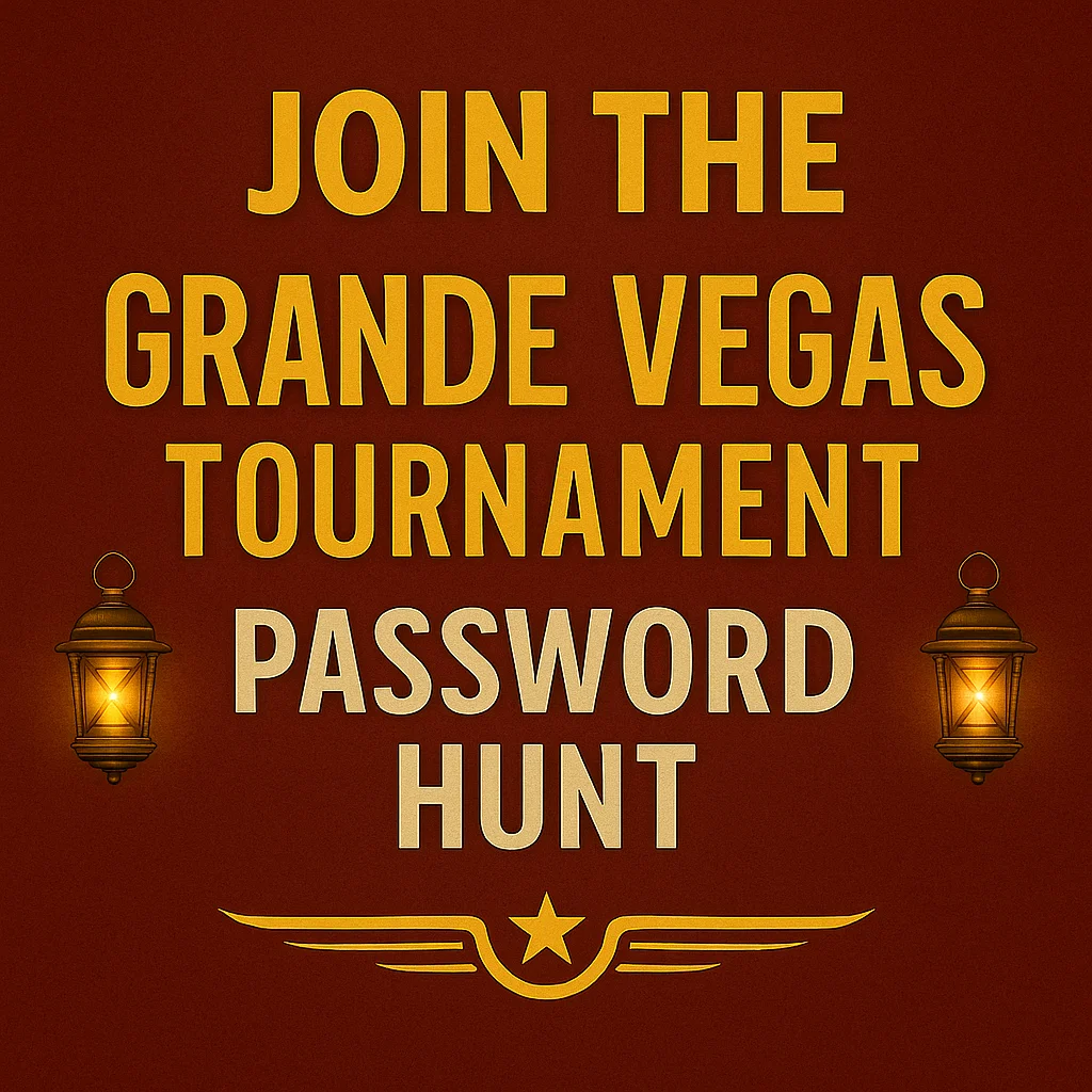 grande vegas tournament password