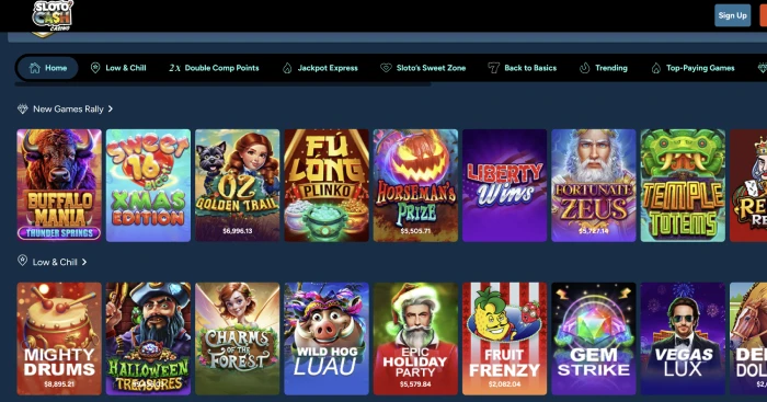 Slotocash Casino screenshot
