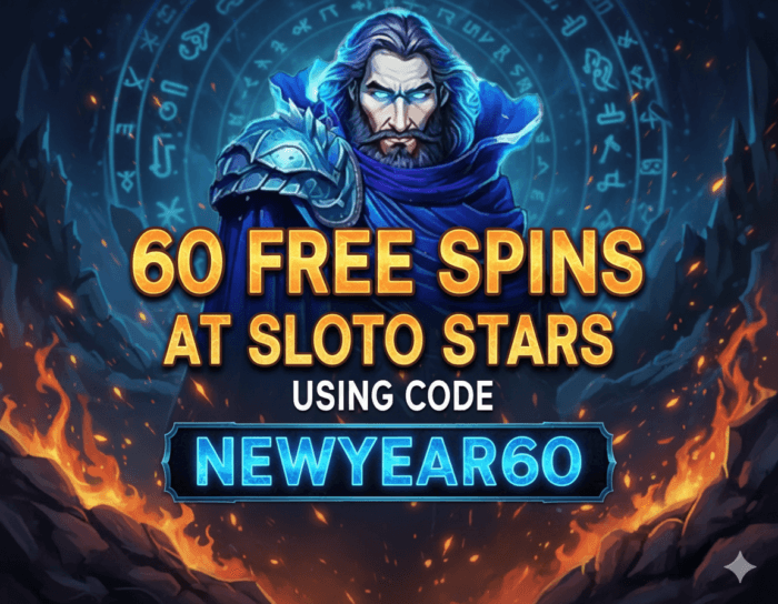 Sloto Stars Free Spins to Start the Year Hot