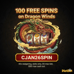 Dragon Winds Free Spins at iNetBet