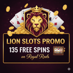 Lion Slots Promo: 135 Free Spins on Regal Reels