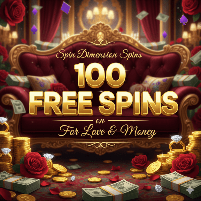 Spin Dimension Spins – 100 Free Spins on For Love & Money