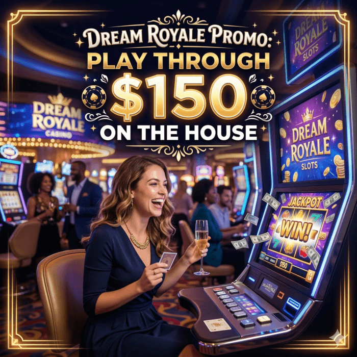 Dream Royale promo: play through $150 on the house