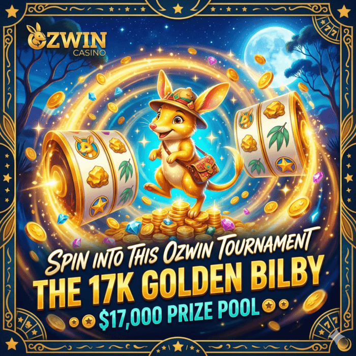 Spin into this Ozwin Tournament – the 17K Golden Bilby