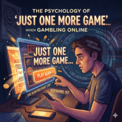 The psychology of “just one more game” when gambling online