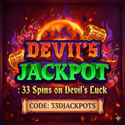 Cherry Jackpot: 33 Spins on Devil’s Luck (Code: 33DJACKPOTS)