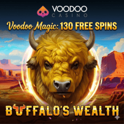 Voodoo Magic: 130 Free Spins on Buffalo’s Wealth