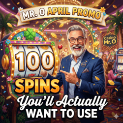 Mr. O April promo: 100 Spins You’ll Actually Want to Use