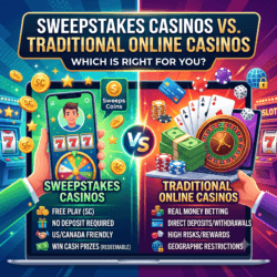 Sweepstakes Casinos vs Traditional Online Casinos