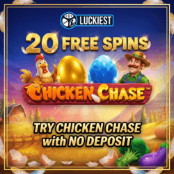 Luckiest 20 Free Spins: Try Chicken Chase with No Deposit