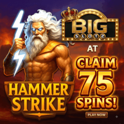 Hammer Strike: Claim 75 Spins at Big Slotz