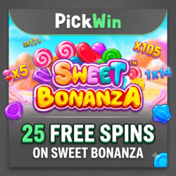 PickWin 25 Free Spins on Sweet Bonanza