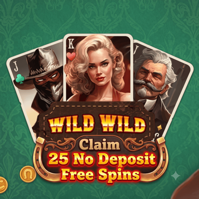 Claim 25 No Deposit Free Spins at Wild Wild Bet