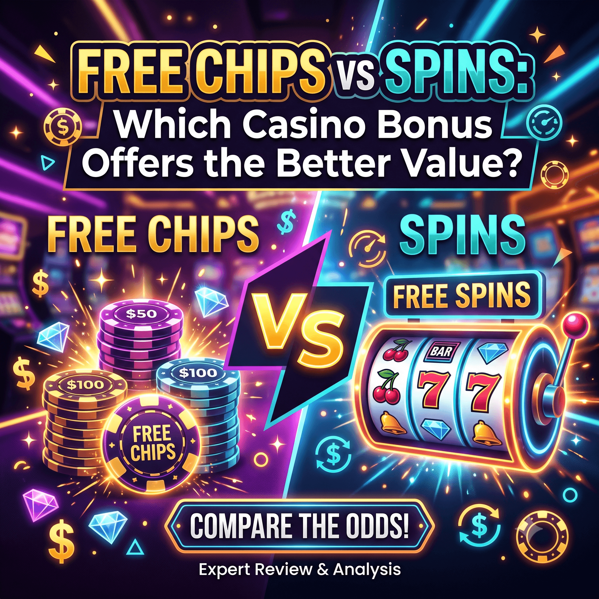 free chips vs spins