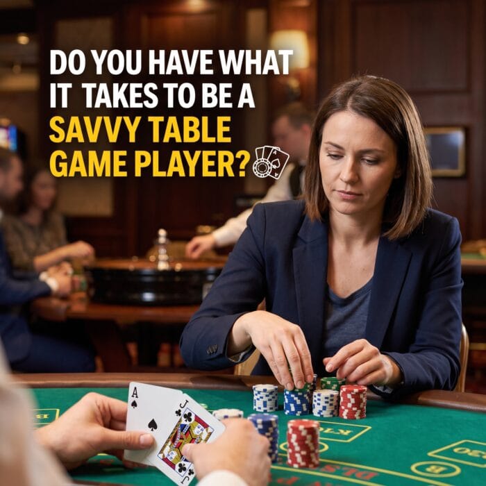 Do you have what it takes to be a savvy table game player?